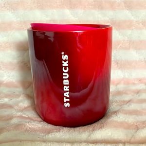NWT Starbucks Red/Pink Ceramic Mug